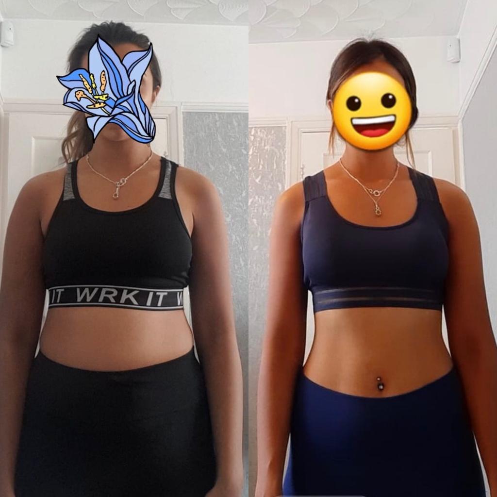 5 WEEKS APART.. 10KG DOWN!